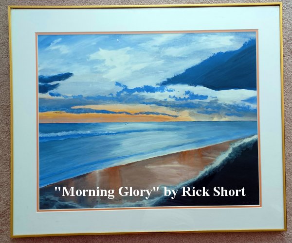Morning Glory - An original acrylic painting of a morning sunrise over the ocean